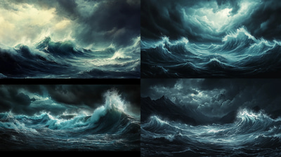 Powerful Seascape View - Immersive Landscape Art for Creative Decor and Visual Projects 2025