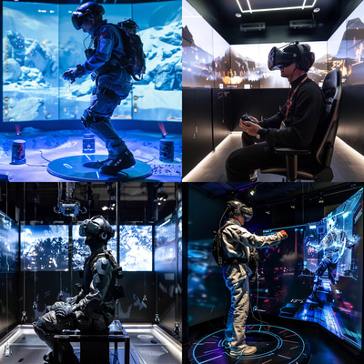 NeuroPlay Full Immersion VR System - Futuristic Technology Concept Art for Designers and Creators