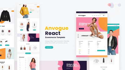 Anvogue React eCommerce Template - Modern Responsive Web Theme for Developers and Online Stores 2025-2026
