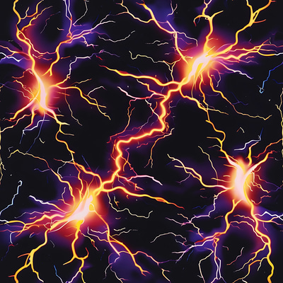 100 Electric Lightning Storm Patterns - Bold Distressed Graphic Textures for Dynamic Design Projects