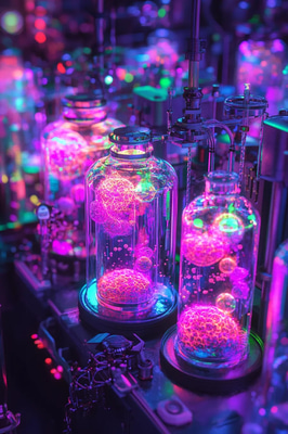 Bio-Experiment Laboratory - Immersive Bio Punk Art for Sci-Fi Creators and Futuristic Visual Projects