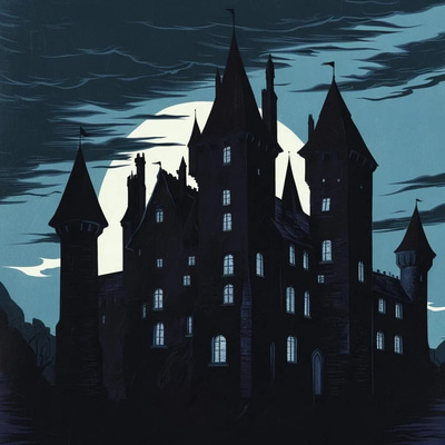 Castle of Terror Haunted Fortress Nightmares - Gothic Horror eBook for Dark Fiction Enthusiasts and Storytellers