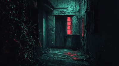 Eerie Horror Title Pixel Font Design - Retro Pixel Typography for Spooky Game and Creative Branding
