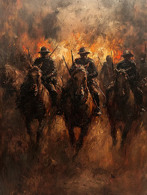 Historical Soldiers Oil Painting - Timeless Classic Artwork for Collectors and Decor Enthusiasts