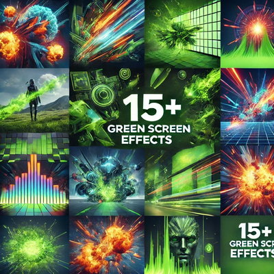 FlowShift Studio 15+ Green Screen Effects - Dynamic Video Transitions & Visual Effects for Creators and Editors