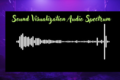 Audio Spectrum Visualizer Dynamic Sound Waves - Cinematic Motion Graphics for Video Creators & Editors