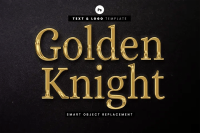Golden Knight Typography Style - Premium Typography Scene Creator for Designers and Branding Projects 2025
