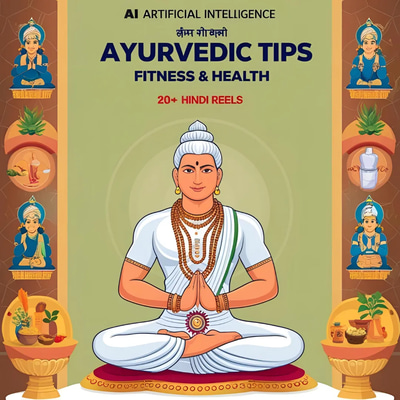 AI आयुर्वेदिक टिप्स - 200+ हिंदी रील्स - Engaging AI-Generated Ayurveda Health Reels for Fitness & Wellness Creators