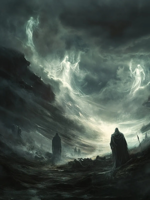Dark Fantasy Battlefield - Immersive Digital Dark Fantasy Art for Creatives and Storytellers