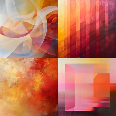 Hard Edge Precise Defined Edges - Sharp Abstract Art with Clean Geometry for Modern Creative Spaces