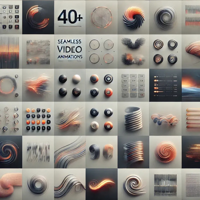 40+ Seamless Video Animations - Cinematic AI-Enhanced Loops for Dynamic Visual Content Creators