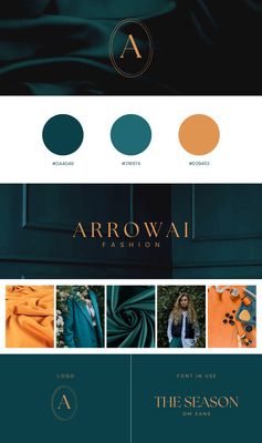 ChromaHue Fashion Identity Board - Stylish Brand Style Templates for Fashion & Business Planners