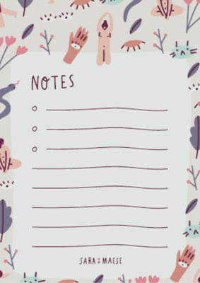 Beige Cute Things Task Tracker Pad - Charming Office Forms Template for Streamlined Task Management and Professional Productivity