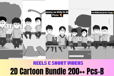 200+ Giggle Grid Reels - 2D Comedy Gold - Entertaining Short-Form Videos for Social & Creative Content