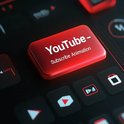 YouTube Subscribe Button Animation - Dynamic Typography Animation for Engaging Video Content Creators