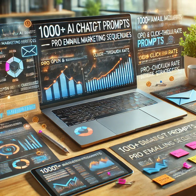 1000+ AI ChatGPT Prompts - Pro Email Marketing Sequences - Expert AI-Powered Text Prompts for Email Campaigns and Marketing Success
