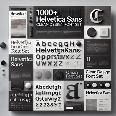 1000+ Helvetica Sans - Clean Design Font Set - Modern Sans-Serif Typeface Collection for Professional Branding and Versatile Use