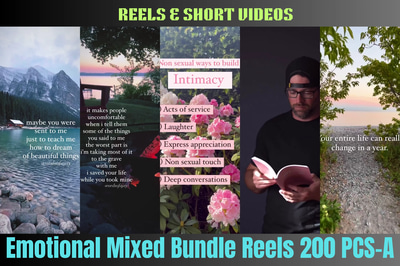 200+ Feels Factory Reels - Heartstring Moments - Cinematic Short Videos for Engaging Entertainment & Fun Content Creators