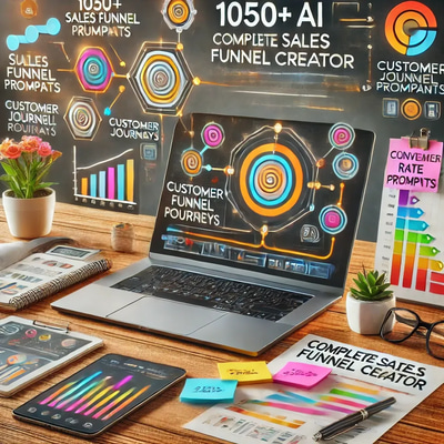 1050+ AI ChatGPT Prompts - Complete Sales Funnel Creator - Premium AI Chat Prompts for Sales, Marketing, and Business Growth
