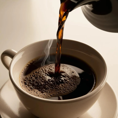 Coffee Pour Ritual Close-Up Into Cup - Cinematic Stock Video for Food & Beverage Creators