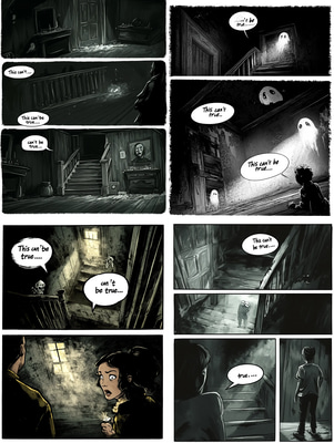 Family Secret Uncovered Comic - Dark Horror Comic Art for Immersive Storytelling and Graphic Creators