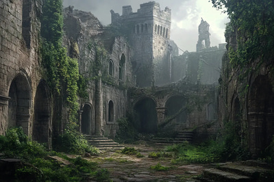 Stonegrave Fortress of Thorns 4 - Immersive Post-Apocalyptic Environment Art for Digital Creators and Storytellers