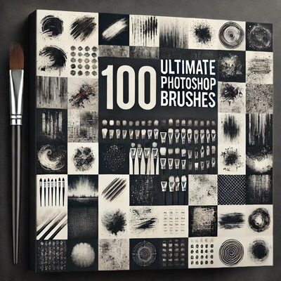 100 Ultimate Photoshop Brushes - Versatile Artistic Brush Set for Creative Digital Painting and Photo Editing