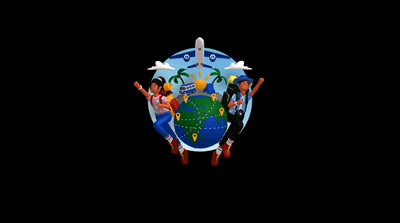 3D Travel Destination Illustration - Immersive 3D Travel Scene Templates for Creators and Marketers