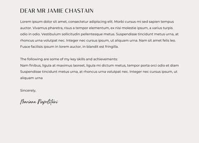 Gray Cream Professional Business Cover - Sleek Portfolio & Cover Letter Templates for Career Success