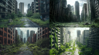 Concrete Forest - Nature's Reclamation - Immersive Digital Post-Apocalyptic Environments for Creators and Storytellers