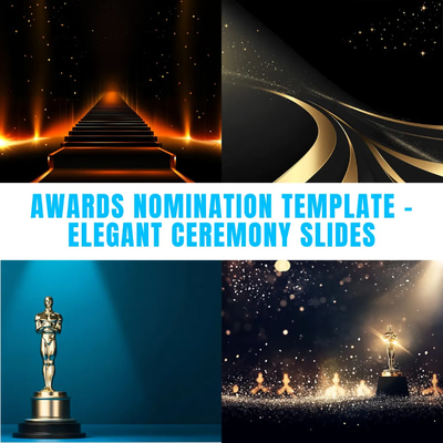 Awards Nomination Template - Elegant Ceremony Slides - Sleek Presentation Design for Professional Event Recognition