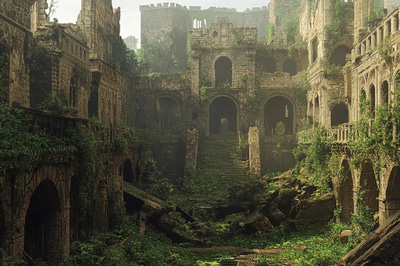 Stonegrave Fortress of Thorns 2 - Immersive Digital Post-Apocalyptic Environment Art for Creators and Designers