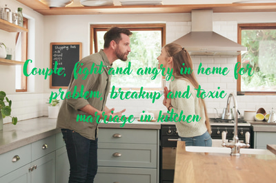 Angry Couple Arguing at Home - Authentic Lifestyle Stock Video for Family & Relationship Storytelling