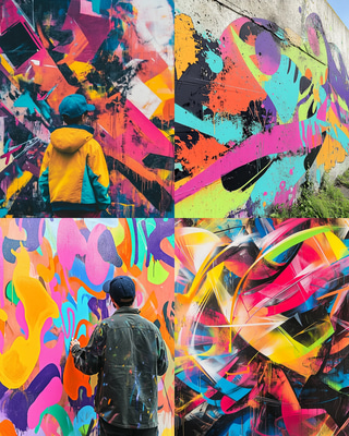 Designated Section Graffiti Art - Urban Interactive Graffiti for Creative Street Art Projects and Public Engagement