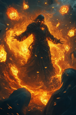 Gothic Necromancer Summoning - Dark Aesthetic Digital Art for Gothic Horror Creators and Visual Storytellers