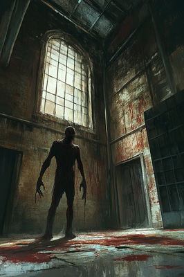Candyman Mirror-Summoned Horror - Dark Urban Legends Art for Atmospheric Storytelling and Visual Drama
