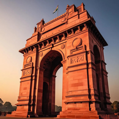 Iconic India Gate - Delhi Majesty - Cinematic Travel Stock Video for Tourism & Adventure Creators