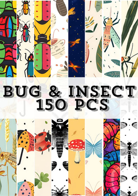150 Jungle Canopy Insect Patterns Expedition - Intricate Wildlife Motifs for Designers and Nature Enthusiasts