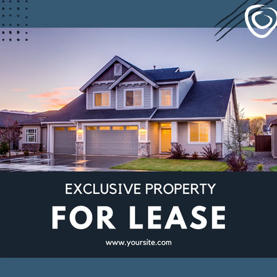 EliteLease Exclusive Property IG Post - Premium Real Estate Instagram Template for Business Branding and Marketing
