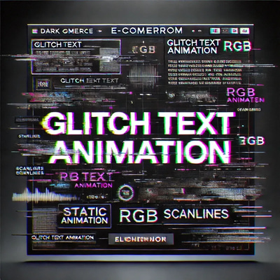 Glitch Text Animation - Dynamic AI Studio Video Animation for Creative Motion Graphics and Digital Storytelling