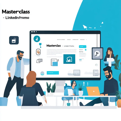 Masterclass LinkedIn Promo Ad - Professional LinkedIn Post Templates for Engaging B2B Campaigns and Career Growth