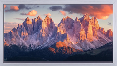 Majestic Mountain Range - Scenic Nature Wall Art for Tranquil Home & Office Decor