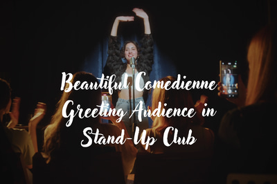 Comedian Greeting Audience - Cinematic Lifestyle Stock Video for Engaging Family & Children Scenes