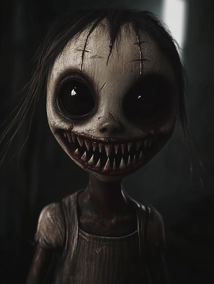 Demonic Child Character - Dark Horror Art for Immersive Storytelling and Creative Projects