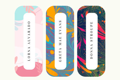 Floral Pattern Label - Pink Abstract Colorful - Commercial-Ready Shipping and Retail Label Templates for Professional Branding