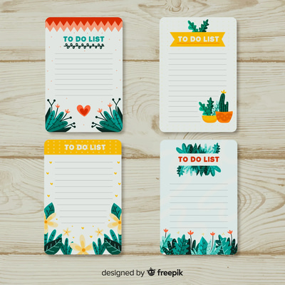 Colorful Flat Design Notepad Bundle - Vibrant and Practical Office Templates for Streamlined Business and Creative Workflows