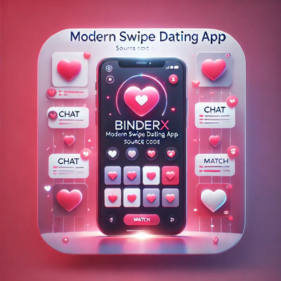 BinderX Modern Swipe Dating App Source Code - Sleek Mobile App Framework for Developers and Startups