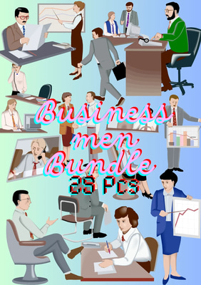 25+ Business People Collection - Diverse Professional Characters for Corporate and Creative Projects