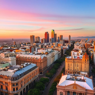 Buenos Aires Aerial Cityscape - Cinematic Urban Stock Video for Filmmakers and Content Creators