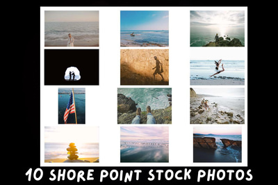 10 Coastal Shoreline Collection - Stunning Nature & Wildlife Photos for Travel, Adventure, and Creative Projects